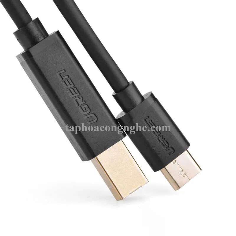 Ugreen 30182 3M màu đen Dây USB Type-C sang USB 2.0 đầu mạ vàng US152 30030182